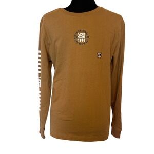 NWT Vans Off the Wall‎ Men's Tan Long Sleeve Tee Size Medium